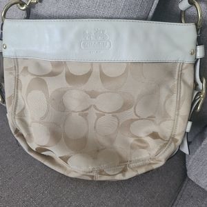 Beige Coach bag